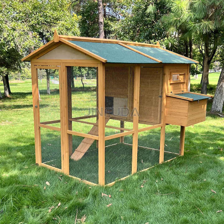 1.7 Meters High Sustainable Living With Eco-Friendly Wooden Chicken Houses With Run