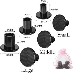 ปลอกหุ้มส้นรองเท้าส้นเข็ม ป้องกันการลื่น สีดำใส สำหรับงานแต่งงาน งานปาร์ตี้ และกิจกรรมกลางแจ้ง - Product Image 4