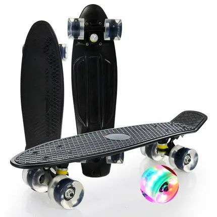 Hàng Mới Về 2021 Skate Board 22 Inch Mini Retro Cruiser Nhựa Rõ Ràng Penny Board Skateboard