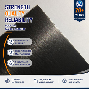 Competitive Price Direct Supply 316L 2205 Brushed Finish Cold Rolled 2.0mm 1219mm Stainless Steel Plate - Product Image 1
