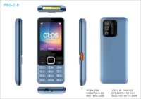 P57/2.8 pouces fabricant direct téléphone mobile 2.4 "prise en charge Facebook WhatsApp OEM pas cher 2G téléphone intelligent