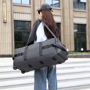 Sac à dos de voyage à roulettes grande capacité, ultra-léger, antivol et pliable pour l'extérieur - Product Image 4