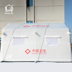 Tenda Rumah Sakit Medis Tiup Portabel Putih Tahan Air Kanvas Oxford PVC untuk Bantuan Darurat Bencana - Product Image 3