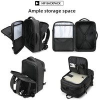 Sac à dos pour homme imperméable grande capacité, logo de marque personnalisé, plusieurs compartiments, sac à dos professionnel durable pour homme