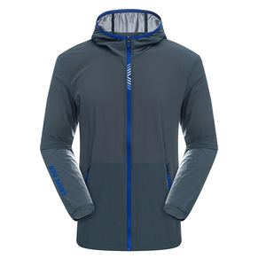 เสื้อผ้ากันแดดผ้าไอซ์ซิลค์สำหรับผู้ชาย, เสื้อผ้าบางเบาบางเบาระบายอากาศได้ดีเสื้อโค้ทแฟชั่นกลางแจ้ง - Product Image 4