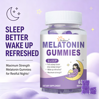 Melatonin Sleep Gummies Langsung dari Pabrik OEM/ODM - Kurangi Waktu Tidur yang Lambat, Tingkatkan Kualitas Tidur yang Nyenyak & Perbaiki Kualitas Tidur 60 Gummies