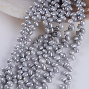 Zhuji Natural Freshwater Pearl <b>String</b> 18cm 5-6mm Rice Shaped Wheat Ear DIY Necklace <b>Bracelet</b> Material with Loose Pearls - Product Image 2