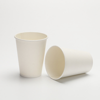 Vente en gros de tasse de pâte de bagasse en fibre de canne à sucre biodégradable écologique 8oz & 12oz jetable pour les fêtes