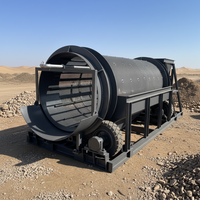 Machine de criblage de sol rotative mobile fabriquée en Chine pour le lavage du sol et du sable agricoles, crible à tambour