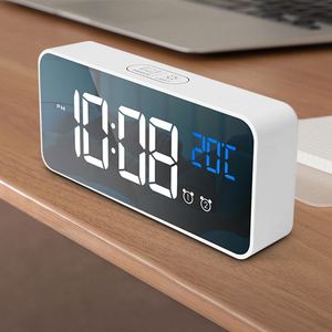 For Digital Smart <b>Clock</b> Music Alarm LED Night Light Snooze Function Temperature Display Calendars Electronic Desk Bedside - Product Image 5
