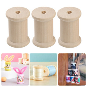 Tailai fait à la main bricolage accessoires rétro et nostalgique bobine d'enroulement en <span class=keywords><strong>bois</strong></span> couleur <span class=keywords><strong>bois</strong></span> <span class=keywords><strong>brut</strong></span> peint Technique en vente - Product Image 1