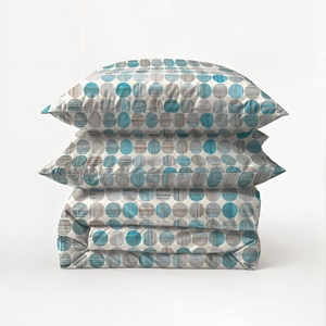 Juego de funda nórdica de tamaño holandés 100% algodón NE 30x30 76x68 pigmento impreso - Product Image 1