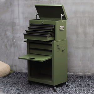 Carrito de barbería, armario de herramientas, cofre de Metal, acero, herramienta rodante para garaje, ruedas combinadas para taller mecánico, hierro OEM/ OBM - Product Image 5