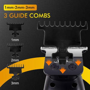 Recortadora de pelo inalámbrica recargable 2025 con cuchilla en T que se desvanece, recortadora de peluquero, herramientas de corte de pelo con puerto de carga tipo C - Product Image 4