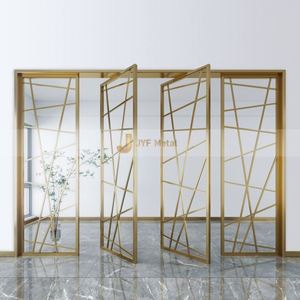 ANN005 Modern Stainless Steel Custom Art Theme Frame Structure Decorative <b>Room</b> <b>Divider</b> Printed Process Multi-Functional Durable - Product Image 4