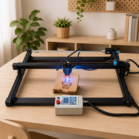 Graveur laser portable haute vitesse avec contrôle intelligent, machine de découpe laser polyvalente pour marque-pages en bois et artisanat complexe