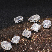 Asscher Cut Moissanite D White VVS Stone Mossanite Jewelry Cushion Poire Oval Emerald Cut Loose Moissanite