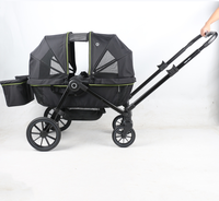 Produits pour bébés Vente chaude 2024 Poussette pour jumeaux polyvalente et portable avec deux sièges
