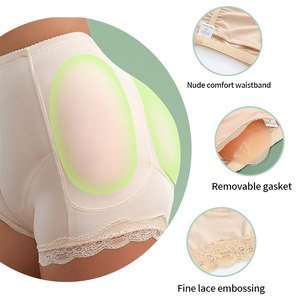 OEM/ODM Women <strong>Boyshort</strong> Silicone Padded Pants for Women Hip Enhancer Shapewear <strong>Knickers</strong> Buttocks Tummy Control Padded Panties - Product Image 5