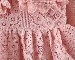 Primavera vestiti da <span class=keywords><strong>neonata</strong></span> per bambina vestito con cuciture a rete per abbigliamento bambina 1 anno compleanno principessa Tutu Dress Dress Dress - Product Image 4