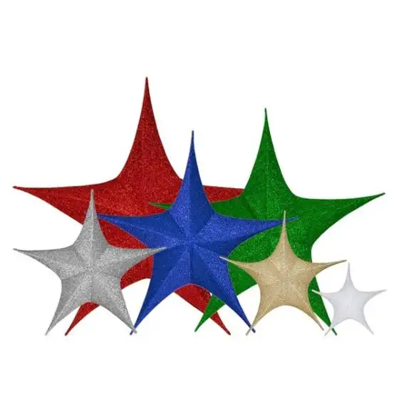 Christmas decoration ornament Christmas Hanging foldable star for indoor outdoor home festival xmas decor