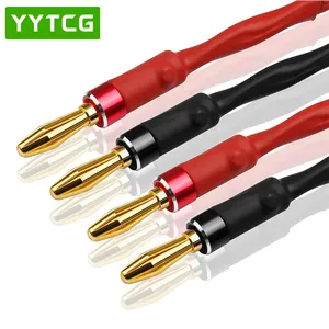 YYTCG G1 <span class=keywords><strong>HiFi</strong></span> Audio haut-parleur câble haute qualité pur cuivre bricolage haut-parleur fil avec fiche banane Y prise 2m 5m 8m - Product Image 5