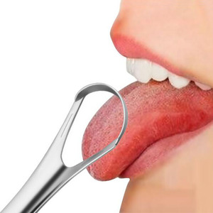 Juego de limpiadores de lengua chapados en cobre de grado médico, <span class=keywords><strong>Kit</strong></span> de rascador de lengua de acero inoxidable 304 con estuche de viaje, venta al por mayor de fábrica - Product Image 2