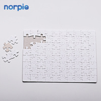 Casse-tête en carton A5 80pcs en papier personnalisé Puzzle vierge à sublimation