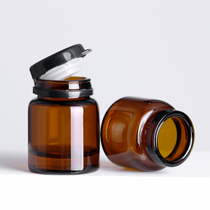 Botella de embalaje de vidrio marrón de 5ml, 10ml, 15ml, embalaje de esencia cosmética con tapa - Product Image 2