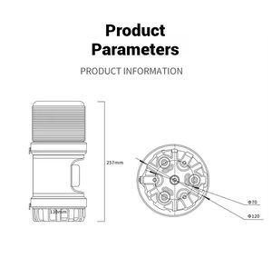 Alarma de Luz y Sonido LED Integrada Industrial SP XP-96, Precio de Fábrica, Venta al Por Mayor, Fácil Instalación, Resistente a la Lluvia y al Polvo - Product Image 3
