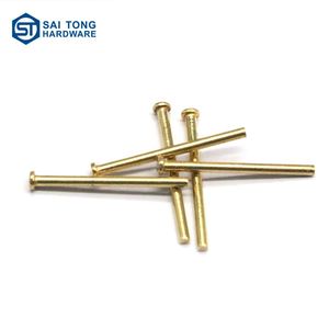 Rivets plats en laiton sur mesure du fabricant chinois, norme ISO, marque Saitong, spécifications personnalisables, finition brillante pour l'industrie - Product Image 4