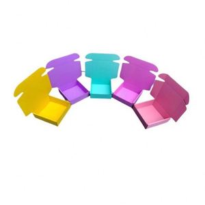 Wholesale Luxury Printed Pink <b>Small</b> Corrugated Recyclable Shoe & Clothing Mailer Boxes for Welcome Gifts - Product Image 1