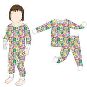 Qingli OEM Senza Tariffe Basso MOQ Set di Abbigliamento Boutique per Bambini in Bambù a Maniche Lunghe Due Pezzi per San Patrizio - Product Image 1