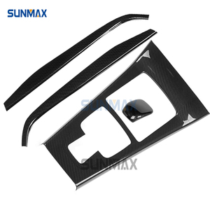 Aksesori Interior mobil serat karbon asli penutup konsol tengah ventilasi udara kit potong untuk Benz CLA Kelas W177 CLA200 C118 2019 2020 - Product Image 5