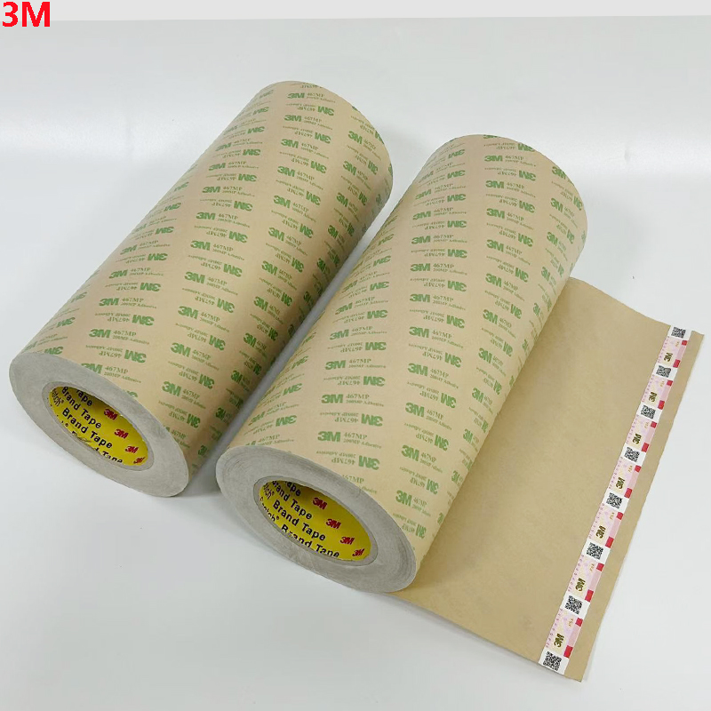 clear 3m 467mp Double Sided Transfer Tape Roll 24in X 60Yd 2.3 Mil High Temperature Waterproof Tape for 3m Acrylic Adhesive Tape