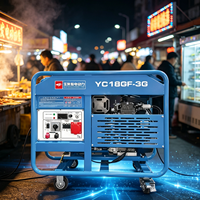 Générateur d'électricité portable à essence silencieux 15KW 18KW avec onduleur YC18GF-3G pour alimentation de secours industrielle