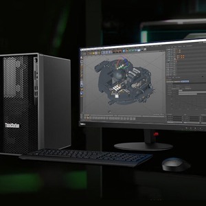 Для Lenovo Ovo ThinkStation <span class=keywords><strong>K</strong></span> Коммерческая высококлассная настольная рабочая станция I7 8 ГБ памяти 1 ТБ жесткий диск офисный чертеж дизайн башня - Product Image 1