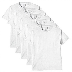 Men's <b>White</b> Cotton <b>T</b>-<b>Shirt</b> Regular Fit Short Sleeve O-Neck Casual Jersey Solid Blank 100% Cotton Knitted <b>Plain</b> Dyed - Product Image 3