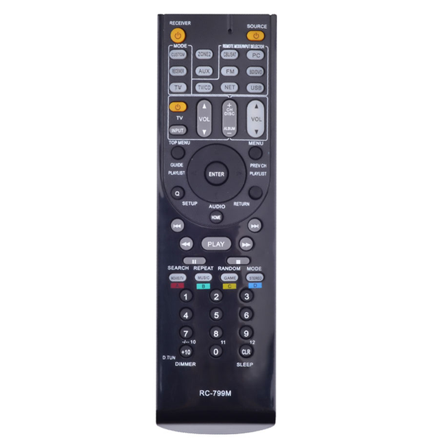 RC-799M Remote Control for Onkyo AV Receiver RC-803M HT-R391 HT-R558 HT-R590 TX-SR507 577 HT-S6200 R670 TX-NR616 NR626 NR636 53