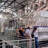 YuBei 100 TPD Ensemble complet de machines de décorticage de riz avec nettoyage, ensachage et scellage A-Z, moteur certifié ISO, facile à utiliser, 220V/380V