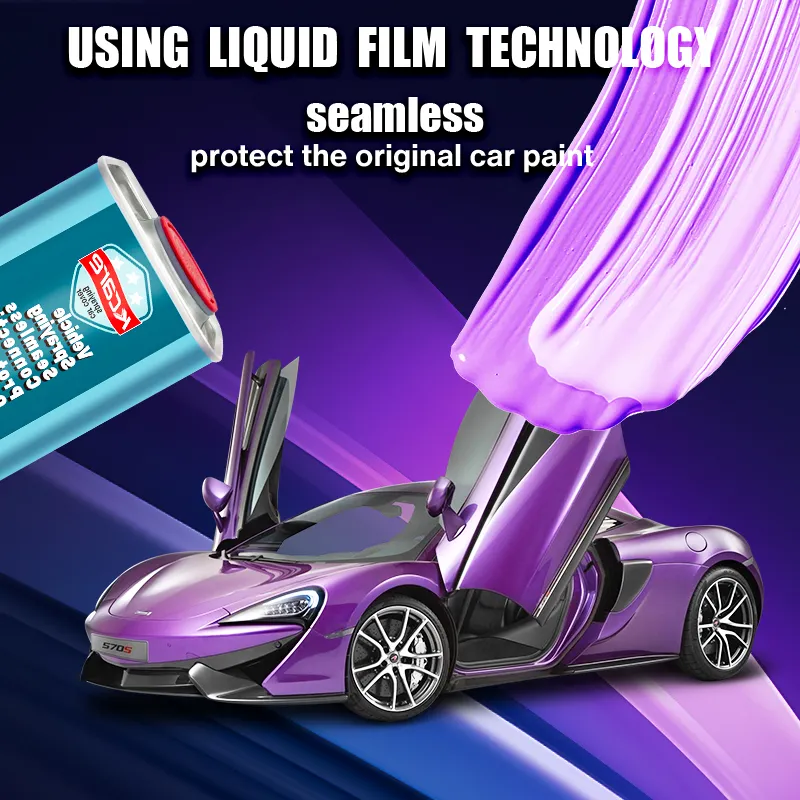 보라색 자동차 코트 두꺼운 스크래치 방지 자동차 보호 필름