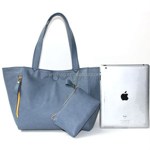 Bán buôn tùy chỉnh-thực hiện bền PU thời trang túi xách với hai tay cầm nút đóng cửa trực tiếp từ Trung Quốc nhà máy sản phẩm - Product Image 2