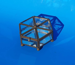 <b>Vintage</b> Brass Glass Luxury Hexagon Shape Decorative <b>Jewelry</b> <b>Box</b> Floral Etched Glass Customizable Trinket Storage Gift Home Decor - Product Image 3