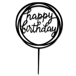 Décorations de gâteaux en acrylique de style chinois, vente directe d'usine, lot de 10, tendance sur les réseaux sociaux, pour anniversaire - Product Image 5