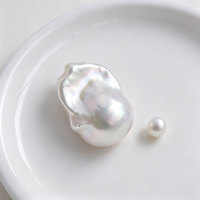Perles baroques d'eau douce de qualité AAAA, 16 mm, blanches, naturelles, pour la fabrication de bijoux