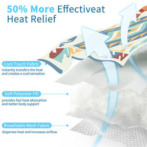 แผ่นรองนอนเย็นสำหรับสัตว์เลี้ยง Xuying Ice Silk รูปทรงสี่เหลี่ยมผืนผ้า ขนาด 45x60 ซม. 50x70 ซม. 65x90 ซม. 85x120 ซม. ลายเรขาคณิต - Product Image 2