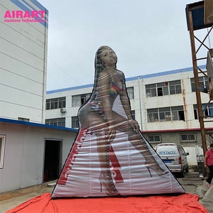 Decoración Inflable de Pared con Forma de Mujer para Promoción de Películas, Muro Inflable Publicitario con Forma de Celebridad para Exhibición - Product Image 1