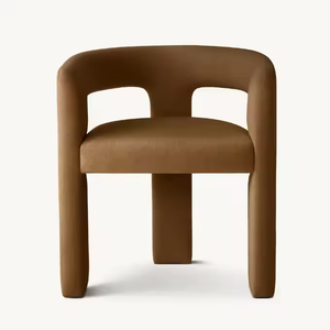 JP Chaises de salle à manger en velours à cadre en bois massif de haute qualité Fauteuils en <span class=keywords><strong>tissu</strong></span> à dossier ouvert - Product Image 2