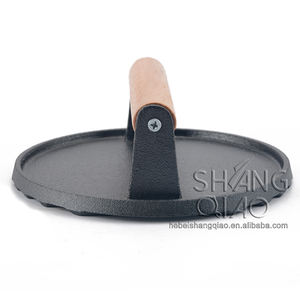 Heavy Duty Round <strong>Cast</strong> <strong>Iron</strong> <strong>Grill</strong> Meat <strong>Press</strong> <strong>Cast</strong> <strong>Iron</strong> Steak <strong>Grill</strong> Weight <strong>Cast</strong> <strong>Iron</strong> Burger Smasher Burger <strong>Press</strong> - Product Image 3