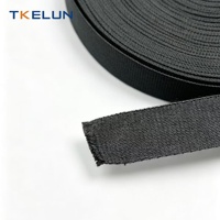 Sangle en aramide 25mm*1.2mm, ruban plat tissé léger, résistant à l'usure et à la relaxation, pour l'industrie et l'emballage